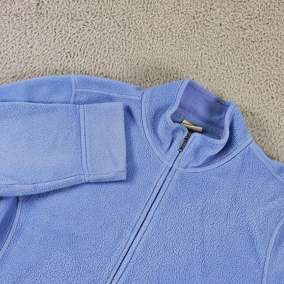L.L. Bean Jackets & Blazers - L.L.Bean Fleece Jacket Womens Medium Blue Polartec Full Zip Cozy Stretch 259072